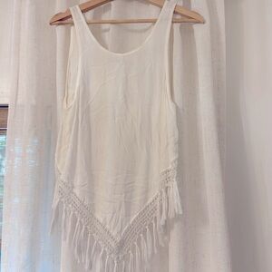 Indah Veronica fringe top - new w tags